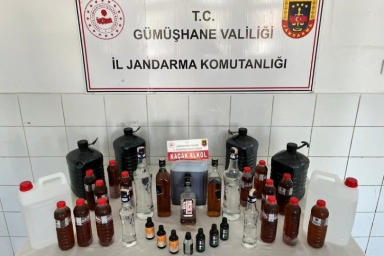 Gümüşhane'de sahte alkol operasyonu
