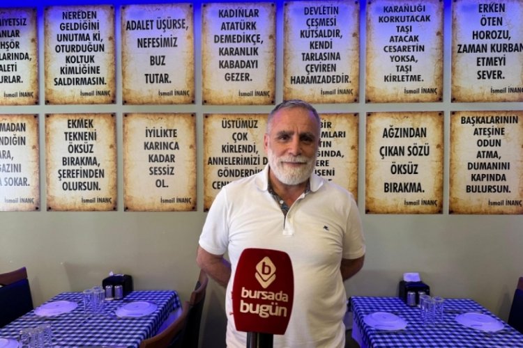 Aşk Şairi İsmail İnanç Bursada Bugün'e konuştu!