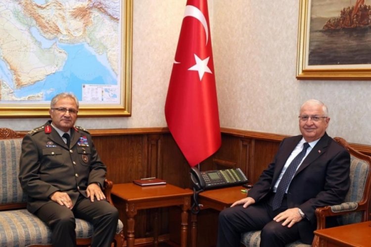 Bakan Güler, Kara Kuvvetleri Komutanı Orgeneral Tokel'i kabul etti