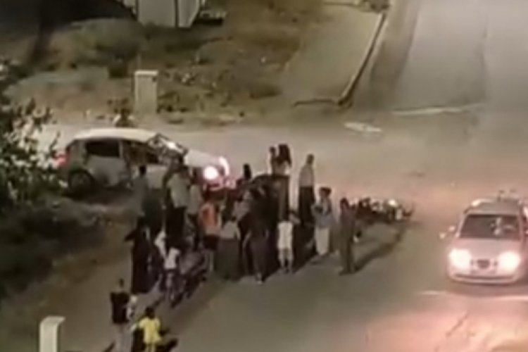 Devrilen motosikletin sürücüsü yaralandı
