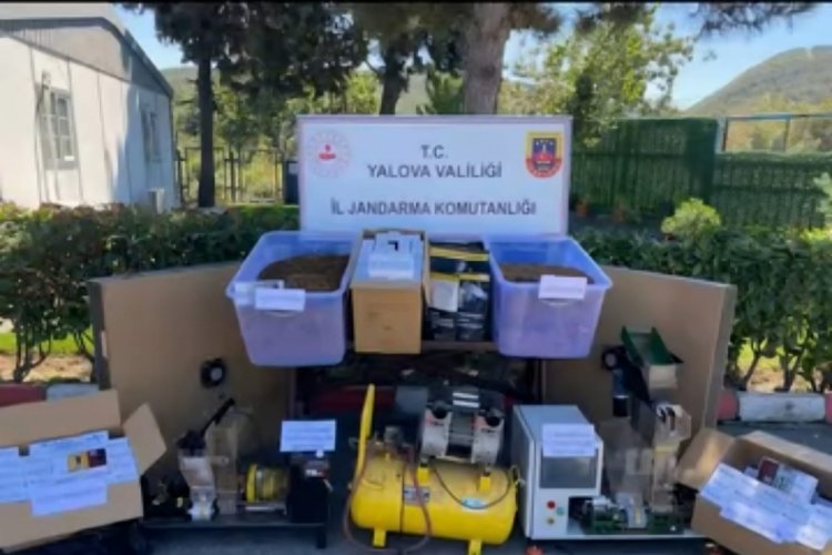 Yalova'da operasyon sonucu kaçak tütün ve sigara ele geçirildi