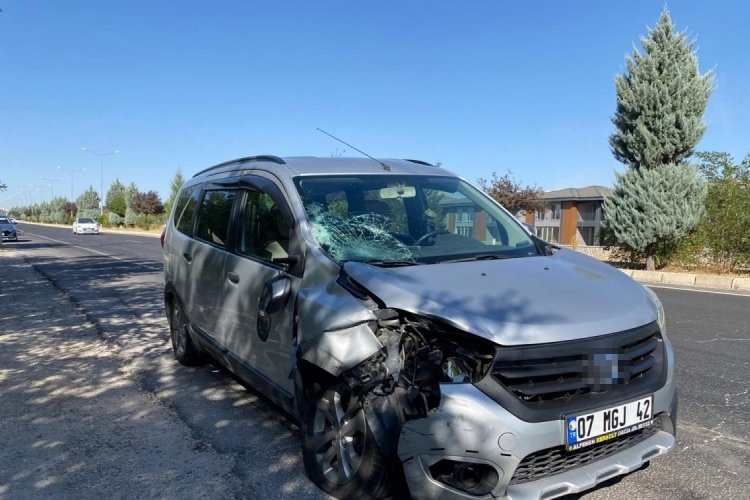 Aracın çarptığı motosikletin sürücüsü hayatını kaybetti