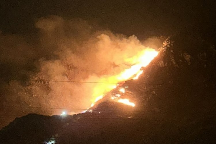 Balıkesir Marmara Adası'nda yangın! Ekiplerin müdahalesi sürüyor...