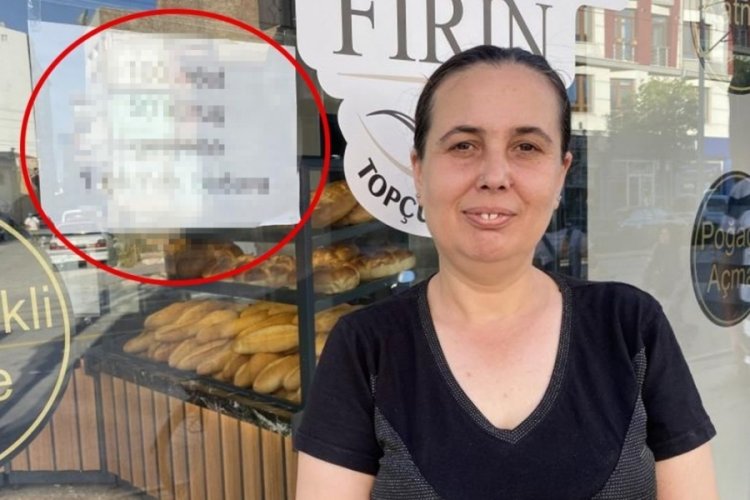 Dükkanına yazı astı! Bunu yapana ekmek bedava