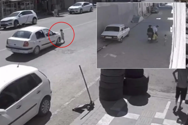 Kahreden anlar! Her şey anne ve babanın gözü önünde oldu
