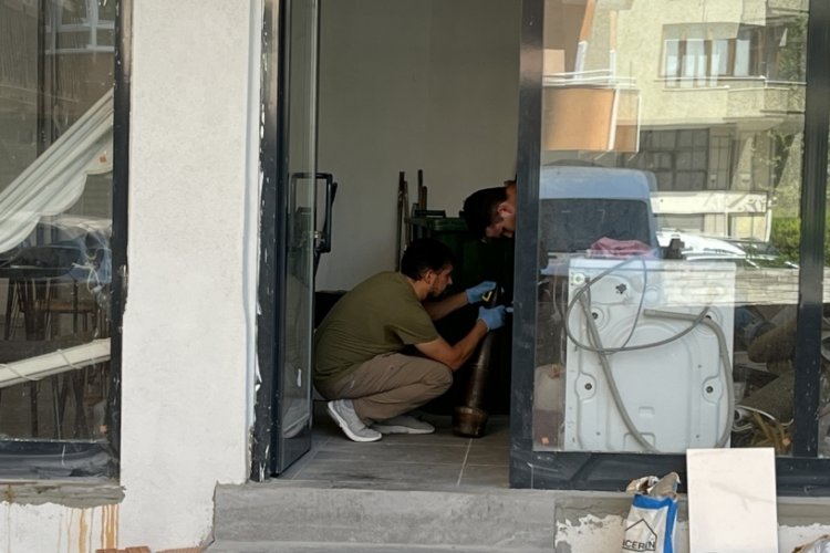 Konya'da bir apartmanda top mermisi bulundu