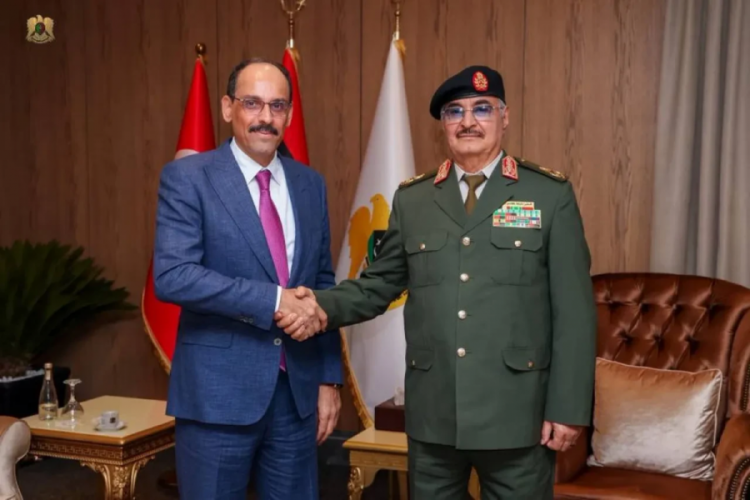 MİT Başkanı İbrahim Kalın, Hafter ile görüştü