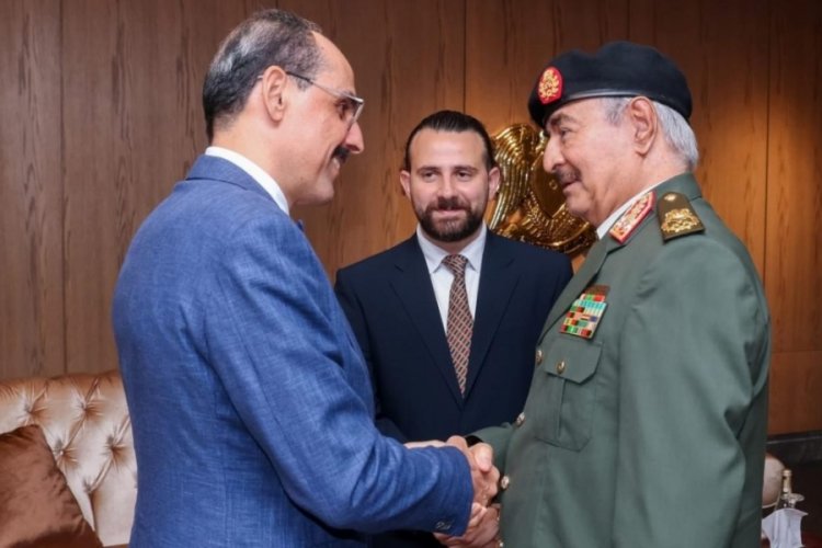 MİT Başkanı Kalın, Bingazi'de Hafter ile görüştü