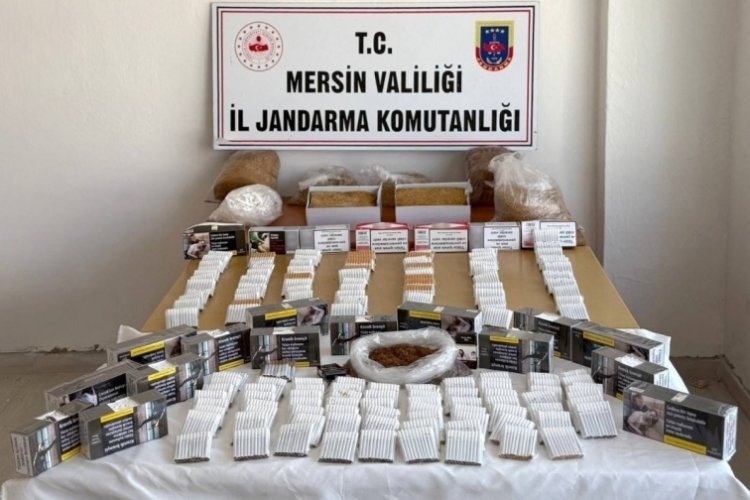 Mersin'de kaçak makaron operasyonu: 3 gözaltı