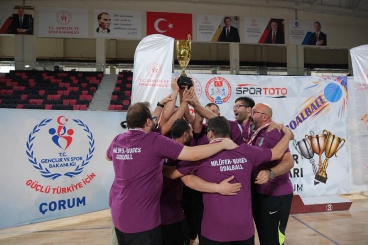 Nilüfer Görme Engelliler Spor Kulübü golbolde sezonu şampiyon tamamladı