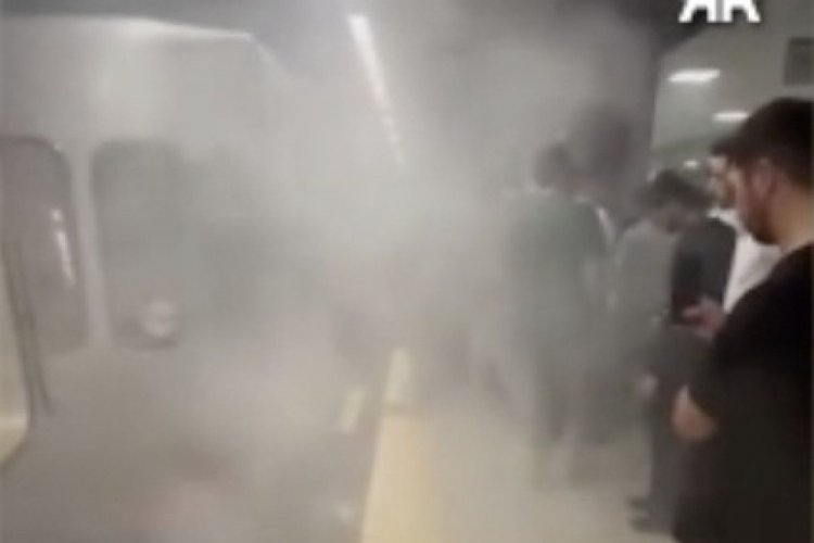 İstanbul'da metronun fren balatlarında yangın çıktı