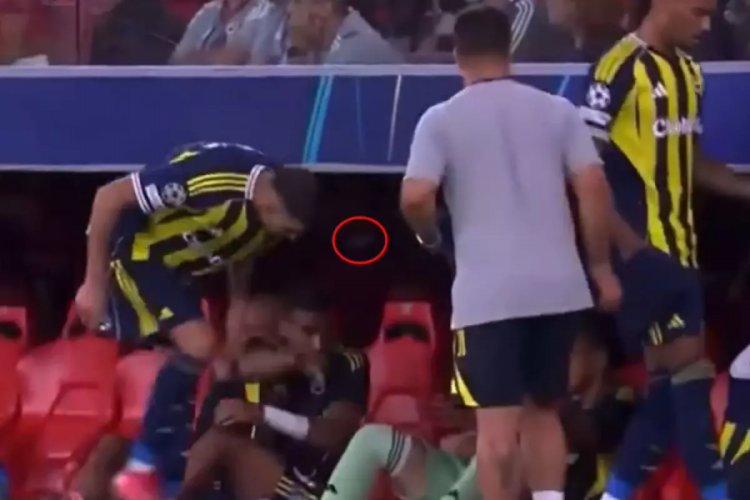 Fenerbahçe yedek kulübesinde yayına yansıyan tartışma