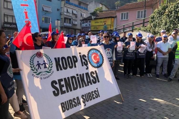 Bursa'da binlerce çalışan grevde!