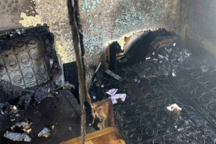 Erdek'te ev yangını panik yarattı
