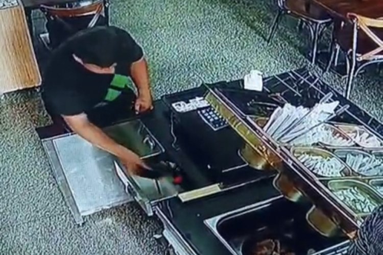 Topallayarak girdi: Hırsız olarak çıktı!