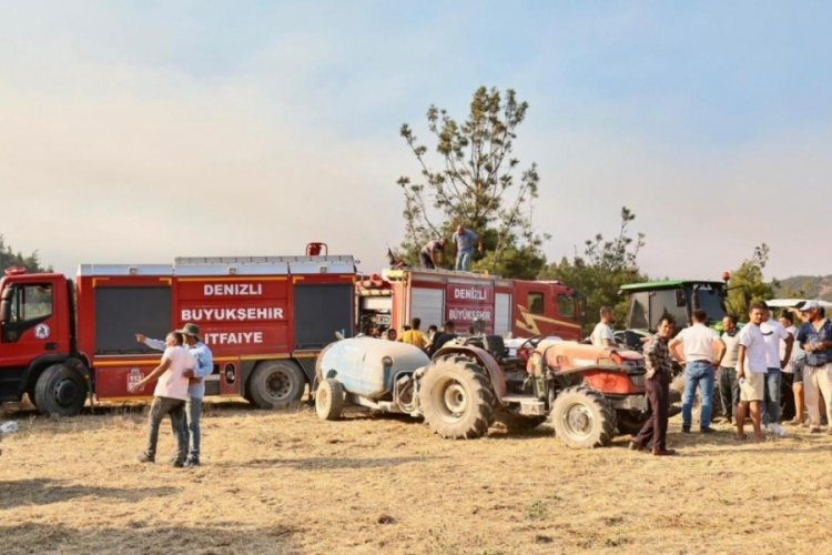 Denizli'de çıkan yangın kontrol altına alındı! 