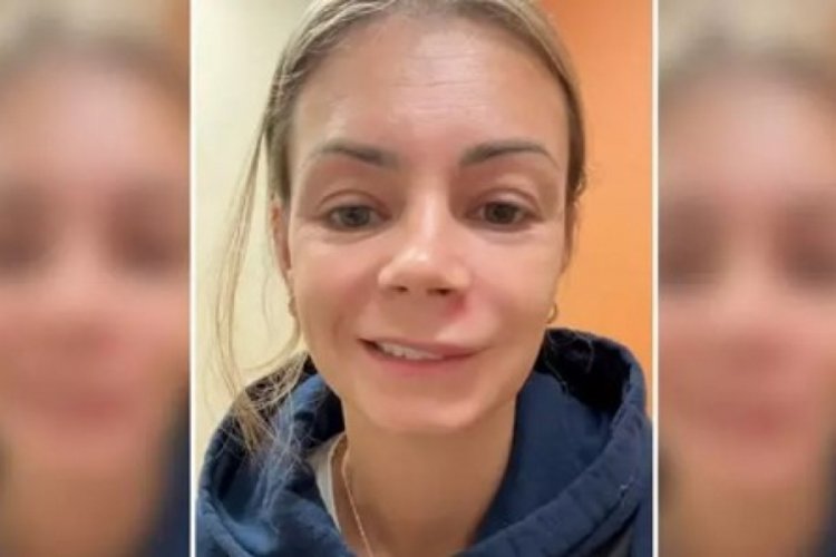 Sivilcesini patlatan kadın yüz felci geçirdi!
