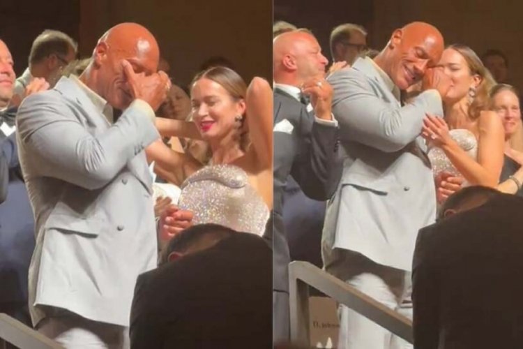 Filmi Venedik'te 15 dakika alkışlanan Dwayne Johnson gözyaşlarını tutamadı
