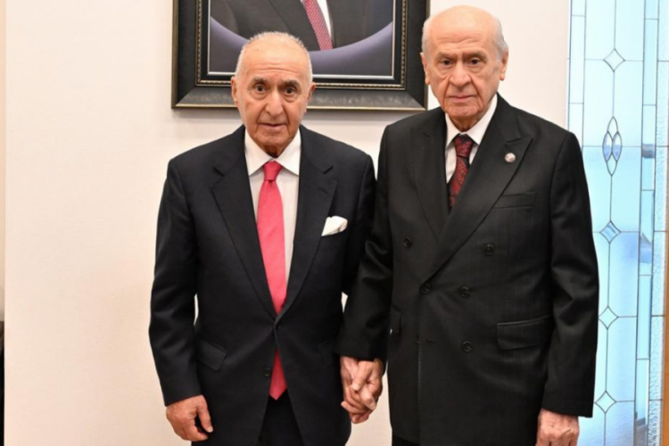 CHP eski Genel Başkanı Hikmet Çetin'den MHP lideri Bahçeli'ye ziyaret...