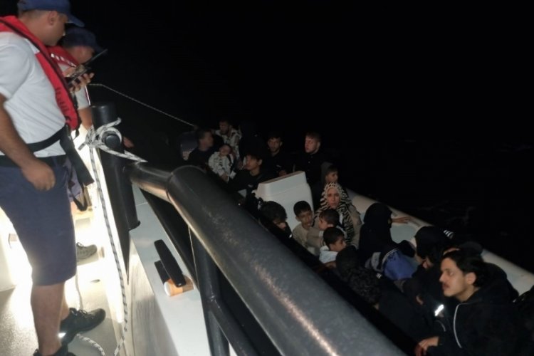 Aydın'da 17 düzensiz göçmen kurtarıldı