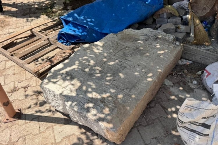 Beyşehir'de 1 tonluk Bizans taşı bulundu