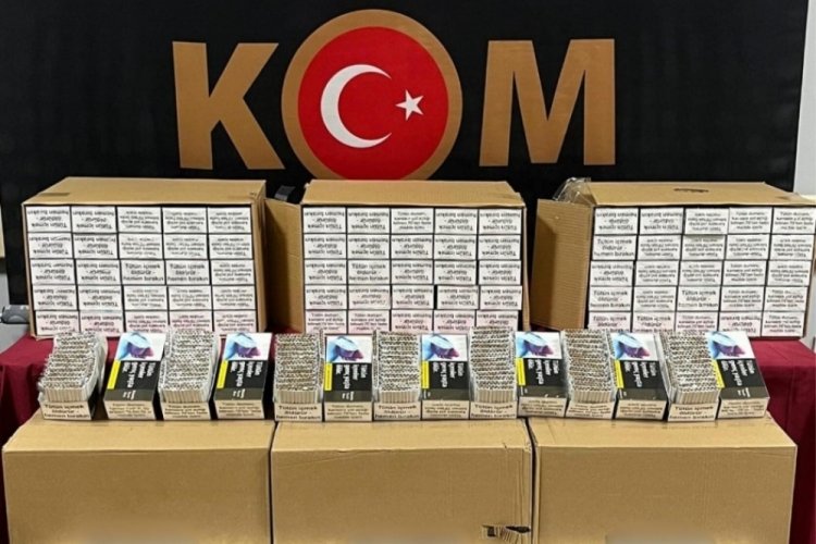 Yozgat'ta 202 bin kaçak makaron ele geçirildi