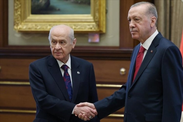 Cumhurbaşkanı Erdoğan, MHP Lideri Bahçeli ile bir araya geldi 