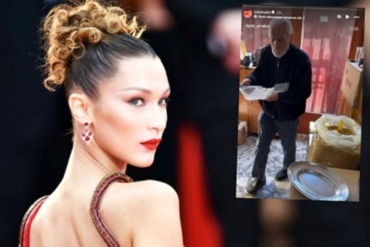 Bella Hadid, Kahramanmaraşlı balcıyı paylaştı