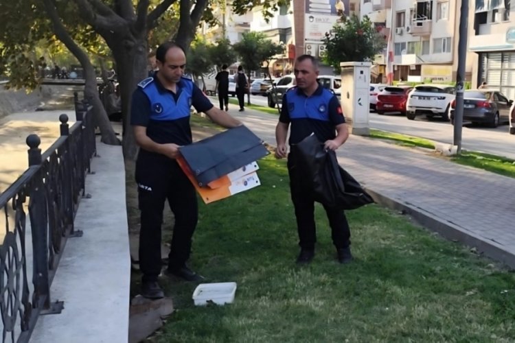 Bursa'da sıkı denetim! İzinsiz olanlar kaldırıldı...