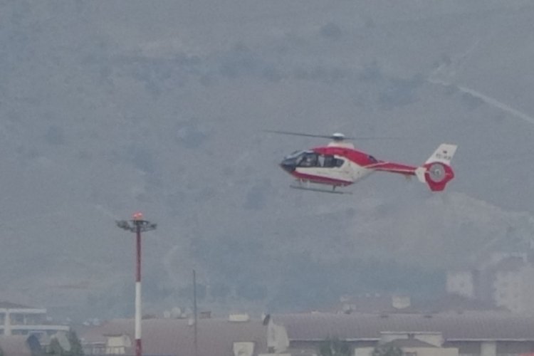 Serebrovasküler hastası şahıs ambulans helikopter ile Van'a getirildi