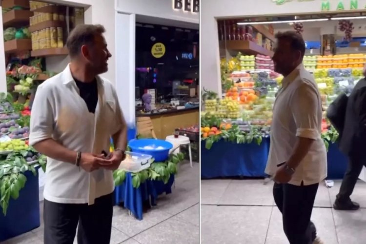  Manav alışverişine çıkan Okan Buruk: İyiyiz, her şey yolunda 