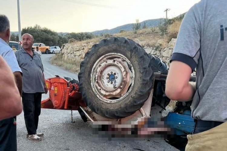 Traktörün altında kalarak feci şekilde can verdi!