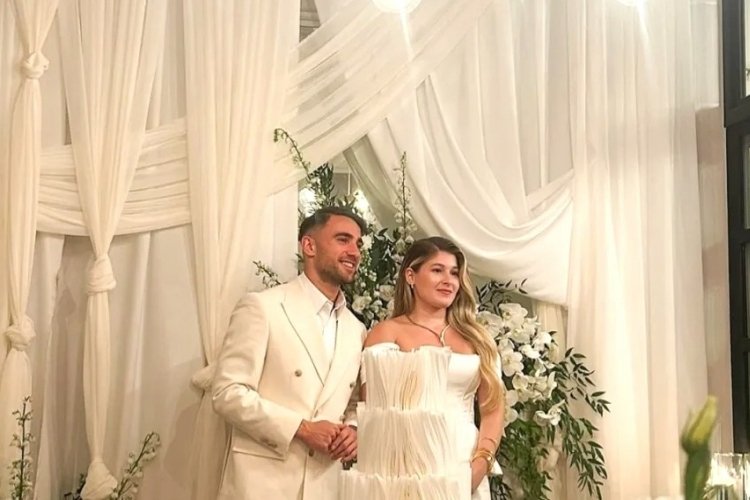Galatasaraylı Yunus Akgün'ün nişan fotoğrafları! Karelerin altına Fenerbahçe esprileri yapıldı