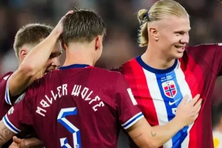 Eerling Haaland gol olup yağdı Norveç tarihi fark attı