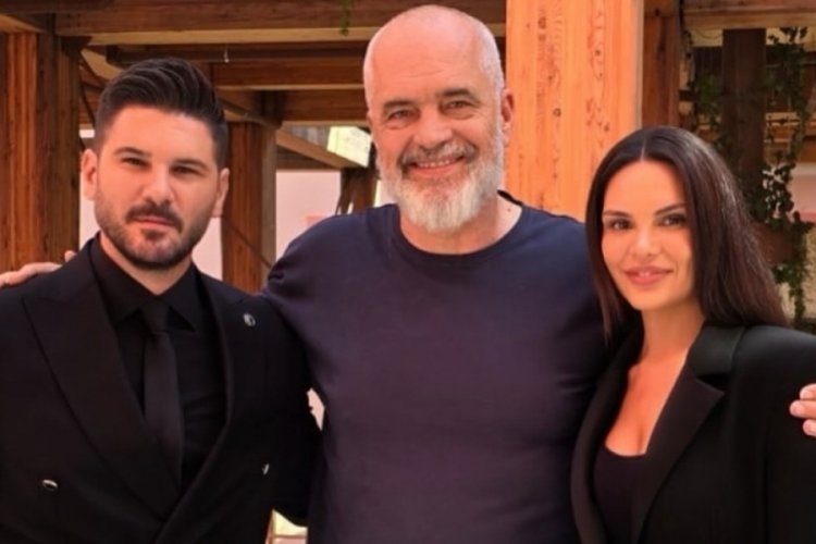 Tolgahan Sayışman ve Almeda Abazi, Arnavutluk Başbakanı ile bir araya geldi