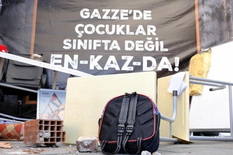 Bursa'da Gazze i&ccedil;in farkındalık alanı oluşturuldu