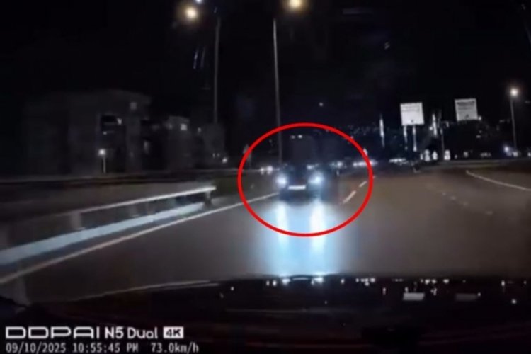 Bursa'da trafiği tehlikeye attı! Ters y&ouml;ne...