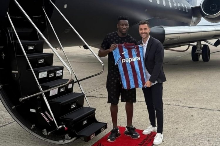 Trabzonspor'un yeni transferi Andre Onana, Trabzon'a geldi 