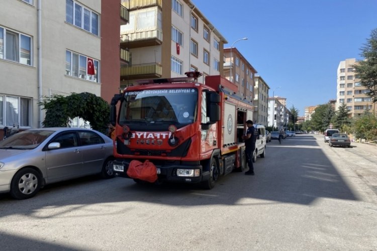Balkonda alevlenen piknik tüpü sebebiyle yangın çıktı