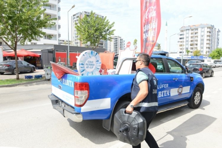 Altınşehir ve 23 Nisan'da kaldırım işgallerine karşı kapsamlı denetim