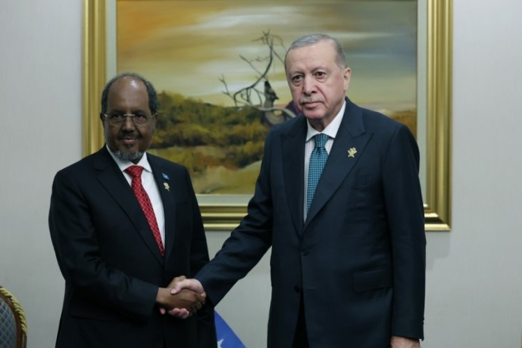 Cumhurbaşkanı Erdoğan, Somali Cumhurbaşkanı Şeyh Mahmud ile görüştü 