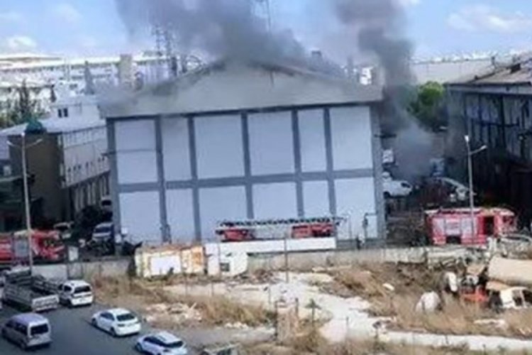 Sanayi sitesinde yangın!