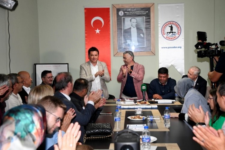 Başkan Erkan Aydın'dan Mustafakemalpaşalılar Derneğine ziyaret