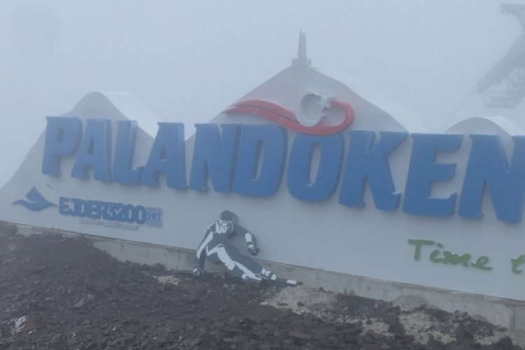 Palandöken'e mevsimin ilk karı yağdı 