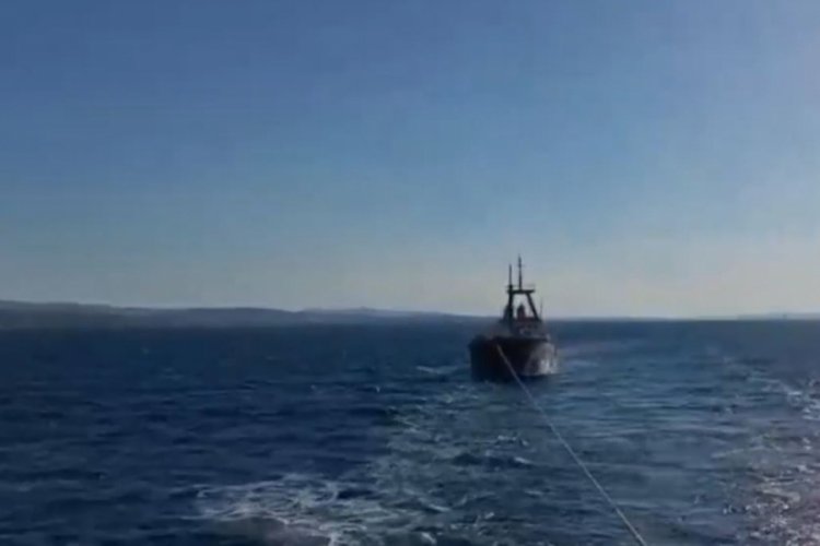 Çanakkale Boğazı'nda gemi arızası 
