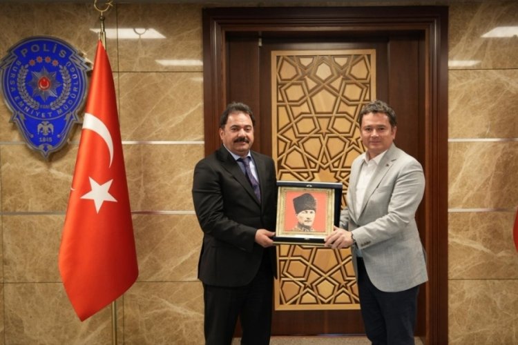 Başkan Aydın'dan yeni İl Emniyet Müdürü Gökçe'ye hayırlı olsun ziyareti 