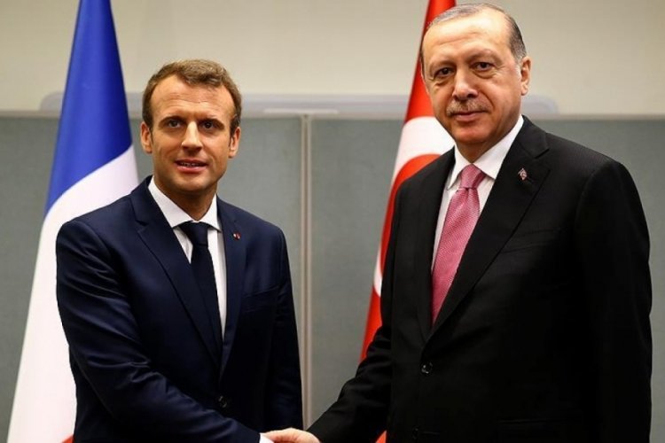 Cumhurbaşkanı Erdoğan, Fransa Cumhurbaşkanı Macron ile bir araya geldi