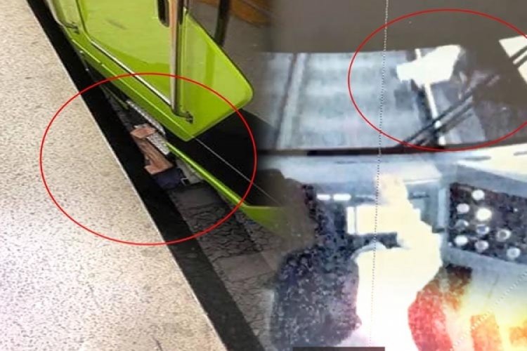 Bursa'da metronun altında kalmıştı! Kaza anı kamerada