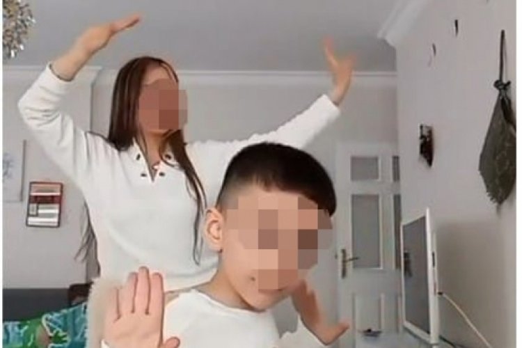 Bir TikTok skandalı daha! Oğluna oje sürüp oynattı