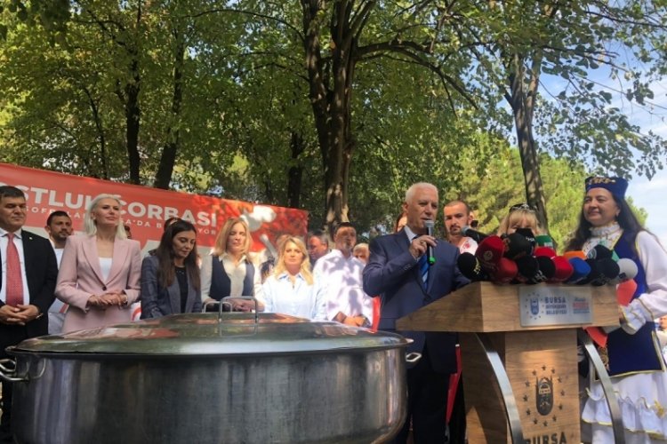 Bursa Gastronomi Festivali "Dostluk Çorbası" ile başladı! 